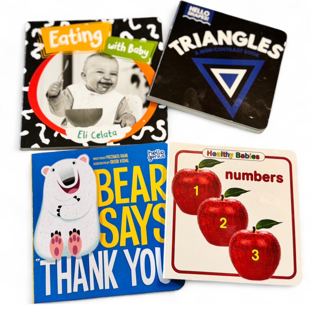 Baby Book Set - Black, Blue, Red